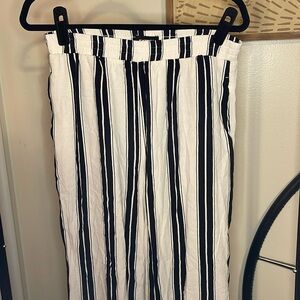Express wide leg striped pant, Large